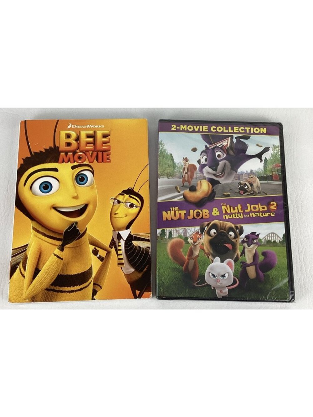 Nut Job Nutty By Nature Bee Movie DVD Lot Animated Kids Movies Bundle Sealed